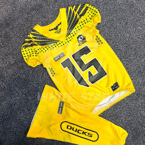 Concevez votre propre uniforme de football américain personnalisé avec un matériau en polyester léger et respirant, uniforme américain respectueux de l'environnement - Product Image 3