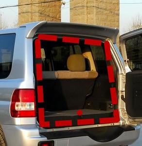 1 pz 3 porte o 5 porte <span class=keywords><strong>porta</strong></span> di coda guarnizione in gomma per Pajero Mini H60 H70 MR365118 zerbino per Montero Pinin apertura per Shogun IO - Product Image 2
