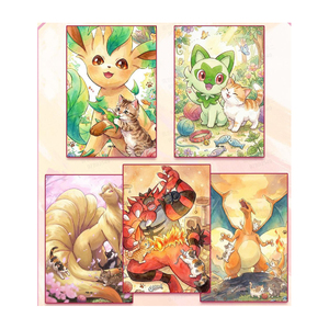 YQ Wholesale Meowth's Oath Pokmoned Claw Collector's Edition Shikishi Fan Art Paper Pokemoned Art Boards Blind Box Collector - Product Image 6