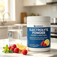 Poudre d'électrolytes saveur framboise et citron, reconstituant en électrolytes et oligo-éléments, compatible Keto
