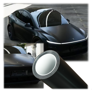 PET Black Series 1,52*15M PVC Car Wrap <span class=keywords><strong>Película</strong></span> de vinilo a prueba de UV que cambia de color Sin burbujas Mate/Brillante/Cristal/Láser/Cuerpo de flores - Product Image 1