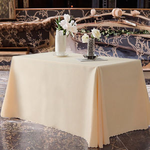 Mantel Redondo 100% Algodón/Poliéster, Color Sólido, para Bodas, Hoteles y Restaurantes, Duradero, de Alta Calidad, Venta al Por Mayor - Product Image 3