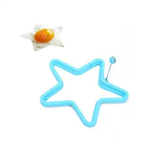 oeuf mouleur friteuse non bâton Suppliers-Yufsuj — moule à œufs frits, antiadhésif, en Silicone, en forme d'étoile, nouveau produit, 2022