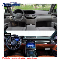 Kit de mise à niveau de l'intérieur du tableau de bord de la voiture pour Mercedes Benz Classe S W221 vers le style W222