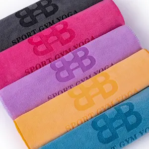 Custom size Microfibre Towel 400Gsm Sweat Absorbing 14*30 inch Micro fiber Towel Yoga Sports Outdoor Fitness Gym Towels