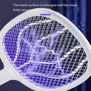Ventes directes usine : Raquette anti-moustiques électrique 2-en-1 en ABS, rechargeable, à attaque instantanée, avec filet de sécurité multicouche - Product Image 5