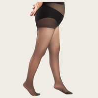 Collants transparents sur mesure 20D/40D grande taille, très extensibles, effet push-up, avec entrejambe antidérapant, pour femmes aux formes généreuses