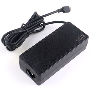 65W Type C Noir <span class=keywords><strong>Chargeur</strong></span> D'ordinateur Portable Adaptateur Secteur pour <span class=keywords><strong>Lenovo</strong></span> <span class=keywords><strong>Yoga</strong></span> C940 C740 C930 920 910 730 S730 730 S ThinkPad - Product Image 1