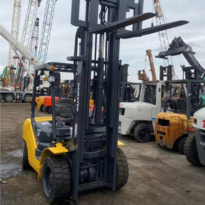 <b>Used</b> Komatsu Diesel Forklift FD30 3 Ton Engine Motor Pump Internal Combustion Two Stage Mast 3254mm Fork Length Forklift Truck - Product Image 1