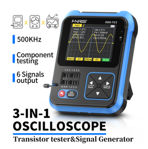 Probador de transistores de osciloscopio Digital 500, tasa de muestreo de 10 MS/s, ancho de banda de kHz, soporte de diodo <span class=keywords><strong>LCR</strong></span>, generador de señal de detección - Product Image 5