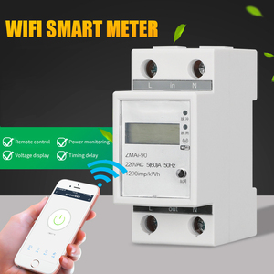 Medidor de potencia de Wifi inteligente Tuya, medidor digital monofásico KWH, medidor de vatios, medidor de energía eléctrica <span class=keywords><strong>prepago</strong></span> Wifi inteligente - Product Image 2