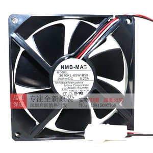 Ventilateur de refroidissement à roulement à billes Nmb Mat 3610KL-05W-B59 90X90X25Mm 24V 0.20A - Product Image 2