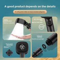Pommeau de Douche Portable Filtrant Haute Pression avec Fonctions Massage et Brume, Écologique, Finition Chromée, Design Moderne pour Toilettes – Vente en Gros