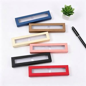 Boîte d'emballage en papier haut de gamme, auto-produite et auto-vendue, avec insert en ruban pour stylo, idéale pour cadeaux d'écriture - Product Image 3