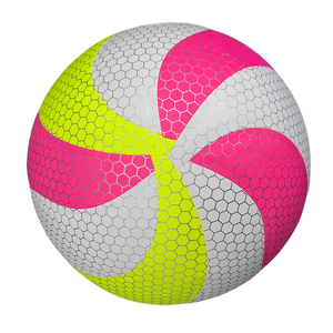 Microfibra PU Hexagon Print Voleibol Blanco/Rosa/<span class=keywords><strong>Verde</strong></span> Tamaño 5 PU <span class=keywords><strong>Pelota</strong></span> <span class=keywords><strong>de</strong></span> voleibol <span class=keywords><strong>de</strong></span> cuero para partido profesional - Product Image 4