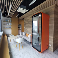Cabina de Trabajo Insonorizada Portátil, Cabina de Reuniones de Oficina, Cabina Telefónica para Grabación, Reducción de Ruido, Precio de Fábrica