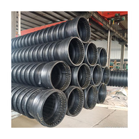 Prix bon marché Dn800 Dn1000 Dn1200 SN4 SN8 Drain plastique égout polyéthylène Krah tuyau ondulé Drainage fournisseurs