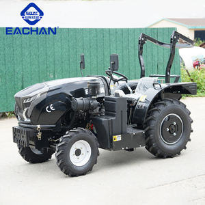 Tracteurs de pompe hydraulique 80 HP directs d'usine Tracteurs de pose de charrue à roue diesel Tracteur de champ à quatre roues motrices avec accessoires - Product Image 4