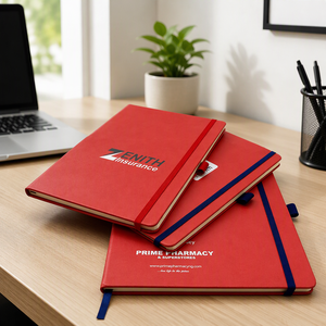 Carnet de notes personnalisé Fengrui Stationery avec impression de logo, couverture rigide en cuir PU de luxe, bande élastique, bloc-notes FRS-287 96 - Product Image 1