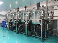 Agitateur industriel automatique en acier inoxydable équipement de mélange pour lotion cosmétique détergent liquide de lavage 220V produits chimiques pour moteurs