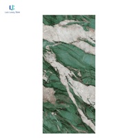 Dalle en pierre frittée grand format aspect marbre émeraude Luca Bada |   Dalle de 12 mm pour hall d'hôtel, mur d'accentuation, salle d'exposition, suite, OEM