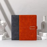 Cahier de notes en cuir PU à feuilles mobiles B5 avec finition souple et logo en relief personnalisé Couverture de journal en cuir végétalien en spirale de promotion