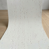 Revêtement mural en travertin blanc style Wabi-sabi, effet four, ultra-fin, placage de pierre souple pour murs intérieurs et extérieurs