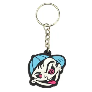 Fábrica Personalizada Promoção Presente De Negócios Caráter Dos Desenhos Animados Kid Keyring Chaveiro Borracha Macia Anime Pvc Keychain