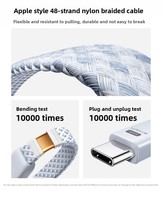 UGREEN 10000mAh 55W 2C1A Power Bank avec câble USB-C intégré Mini Portable Charge Rapide PD pour iPhone 17 16