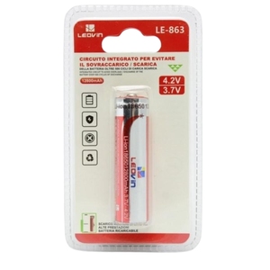 Leovin 18650 <b>Rechargeable</b> <b>Battery</b> 12800mAh 3.7V 4.2V Integrated Circuit Protection - Product Image 1