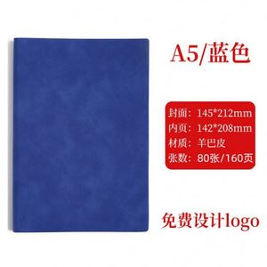 <b>A5</b> Sheepskin Notebook Softcover High Quality Business Meeting <b>Notepad</b> Enterprise Customized LOGO Wholesale - Product Image 6
