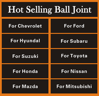 Joint à rotule inférieur de systèmes de suspension automobile pour TOYOTA HILUX VIGO KUN25 KUN15 43330-09510