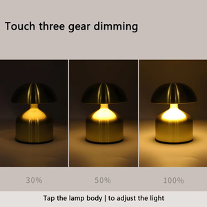 Bar Light Lamp Restaurant Modern Nordic Retro Brass Gold Mushroom Head <strong>Table</strong> Light Bedside Metal Desk <strong>Table</strong> Night Lamp - Product Image 4