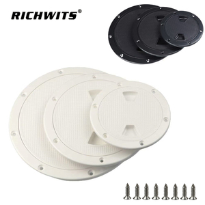 Tapa de inspección redonda de plástico blanco para cubierta de barco, tipo tornillo, para yates y embarcaciones marinas - Product Image 2