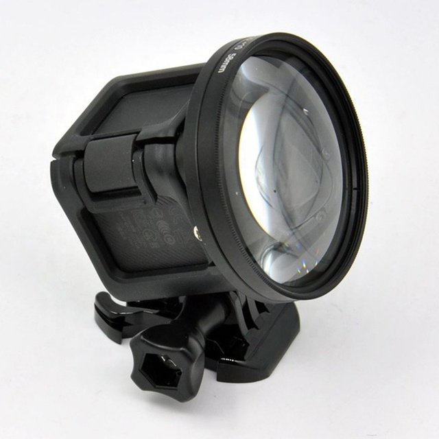 58mm Professional Underwater Photography Close up Macro Filter 10X Magnificatoin High Definition Lens for GoPro Hero 5 4 Session