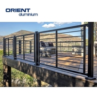 Grille en aluminium/fer forgé pour balcon en métal