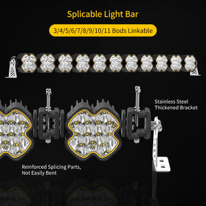 Feux de jour Amber DRL pour tout-terrain, kit de feux LED modulaires connectables pour 4x4, UTV, Polaris RZR, Can-Am X3 - Product Image 2