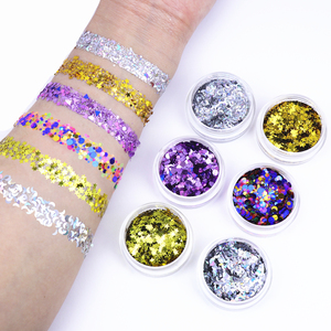 Mỹ Phẩm Lớp Nghệ Thuật Cơ Thể Holographic Laser Chunky Long Lanh Cho Mặt Mắt Và Tóc Trang Điểm - Product Image 3