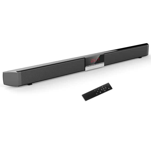 New SR100 Plus Blue Tooth Soundbar Home TV Speaker Wireless Subwoofer Remote Control Stereo Surround Sound 4*15W AUX in Speakers