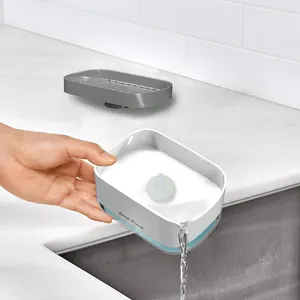 ที่ปั๊มน้ำน้ำยาล้างจานแบบกดด้วยมือแบบ2 In 1,ที่ใส่ฟองน้ำแคดดี้สำหรับใช้ในห้องครัว