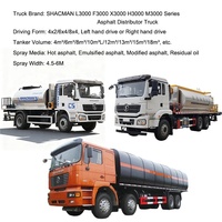 Camion épandeur de bitume SHACMAN 210HP, remorque routière, distributeur d'asphalte pour la construction et l'entretien routier