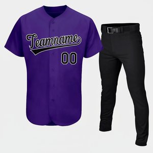 Top Qualité Baseball Uniforme Long Pantalon Noir Et Court Pent Pour Unisexe-Acheter Personnalisé Baseball Uniforme Robe Pour Les Femmes - Product Image 1