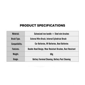 Cepillo de limpieza para terminales de batería de coche, herramienta de cerdas para limpiar postes de batería de vehículos - Product Image 4