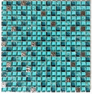 Chất Lượng Cao Nhà Sản Xuất Phật Sơn Ice Crack Nâu Xám Pha Trộn Màu Sắc Kính <span class=keywords><strong>Mosaic</strong></span> Tường Gạch Backsplash - Product Image 3