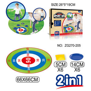 Disque Volant Extérieur en Plastique 2-en-1 et <span class=keywords><strong>Trampoline</strong></span> Gonflable sur le Thème du Sport, Jouet de Saut Amusant - Product Image 4