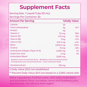 Integratore Alimentare OEM di Collagene Idrolizzato con Vitamina C, Glutatione e Acido Ialuronico, Liquido per la Bellezza della Pelle - Product Image 4