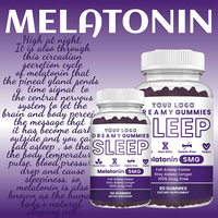 Complément alimentaire Gummies Sommeil Réparateur avec 5 mg de Mélatonine, Vitamine D, Magnésium et Extrait de Mélisse pour s'endormir plus rapidement