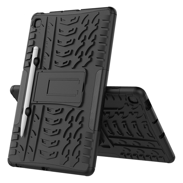 TPU Bumper Hybrid Defender case for Samsung Galaxy Tab S6 Lite 10.4 Inch P610/P615 Tablet case With Stand on Back