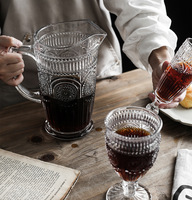 Pichet à eau en verre classique à l'ancienne tasse à vin Highball tournesol ensemble de verres à boire pour mariage