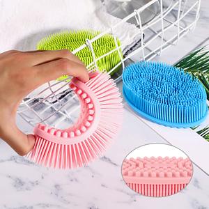 Silicone souple Brosse de <span class=keywords><strong>Massage</strong></span> De Bain De Lavage De Cheveux Shampooing Cuir Chevelu pour bébé - Product Image 4